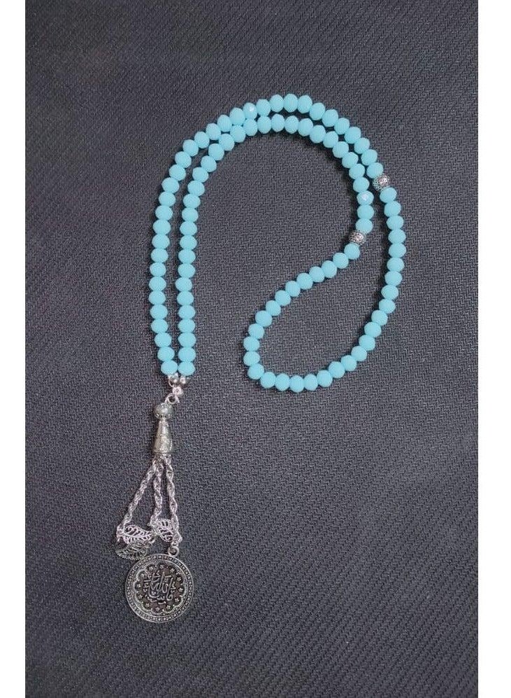 EvancyStore Handmade Crystal Rosary Baby-Blue - Image 3
